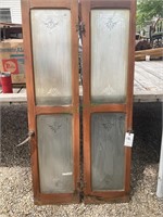 Covered doors with Dutch glass 15 x 64