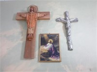 Religious Items - A Pair of Crucifixes