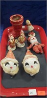 Tray Of Assorted Vintage Christmas Items