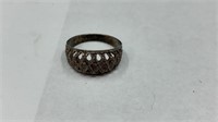 Sterling Silver Size 6 Vintage Filigree Ring Marke