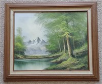 Forest River Original Oil Painting Signed By