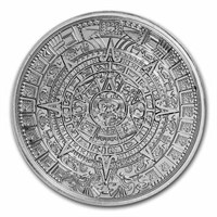 1 Oz Silver Round - Aztec