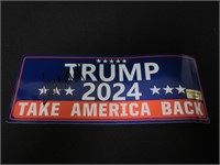Donald Trump signed Bumper Sticker w/coa