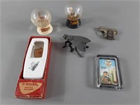 Vtg Advertising & Collectibles Lot w/ Snowglobes