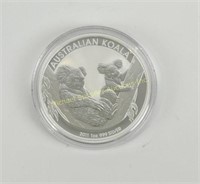 2011 AUSTRALIAN KOALA 1 OZ .999 SILVER COIN