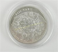2011 FIJI TAKU 2 DOLLAR 1 OZ .999 SILVER COIN
