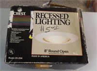 Crest 8 inch Round Recessed Lighting