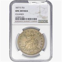 1877-S Silver Trade Dollar NGC UNCDetails