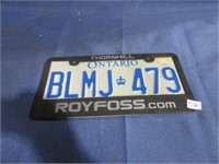 License plate and cover