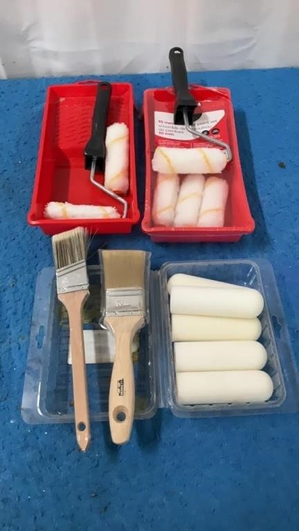 Small Paint Roller Supplies + Brushes