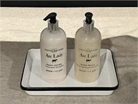 9-inch Tray with Hand Lotion & Hand Wash