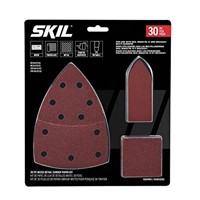 SKIL 30pc Mixed Triangle and Detailed Sanding