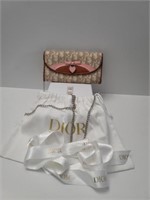 CHRISTIAN DIOR CHAIN WALLET WITH CERTIFICATE