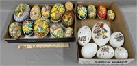 Easter Eggs Lot HP Glass & Lithograph