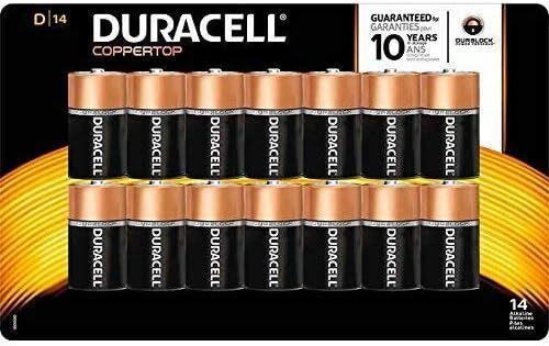 Duracell Coppertop Alkaline D Batteries  14 Count