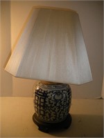 Oriental Style Table Lamp, 22 inches Tall