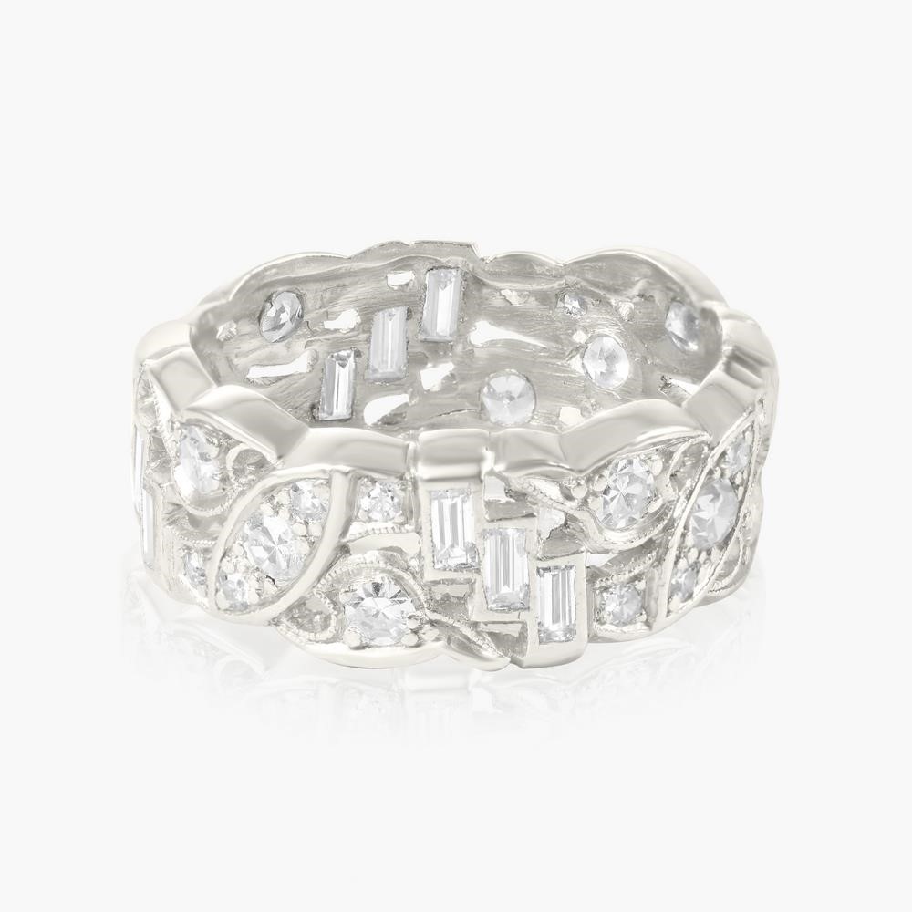 PLATINUM 0.75CT DIAMOND RING