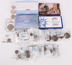 COLLECTIBLE ASSORTED US COINS & MINT SETS
