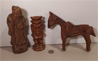 Three Wood Carvings