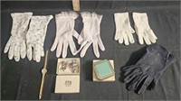 (3) Vintage Women's Gloves, (1) Children's