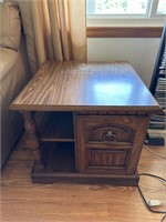 Wooden End Table 23” x 21”