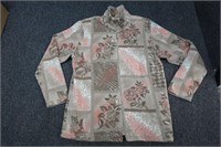 Vintage Tan Jay Full Zip Fleece Jacket Size Small
