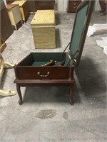 Mirrored Storage Table-broken Leg