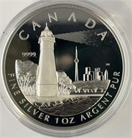 2005 Lighthouse Collection $20 Fine Silver Coin