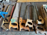 Handsaws, hack saws, and other saws