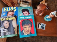 Vintage Elvis Presley Books, Cards & Music Statue