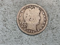 1899 Barber quarter