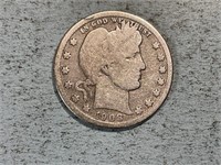 1908O Barber quarter