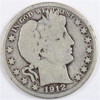 1912 Barber Half Dollar