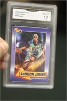 Graded Perfect 10 LeBron James Rookie Card