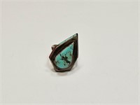 VINTAGE NAVAJO STERLING SILVER & TURQUOISE RING
