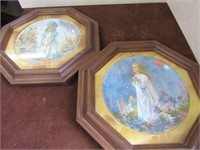 2 Framed Collector Plates