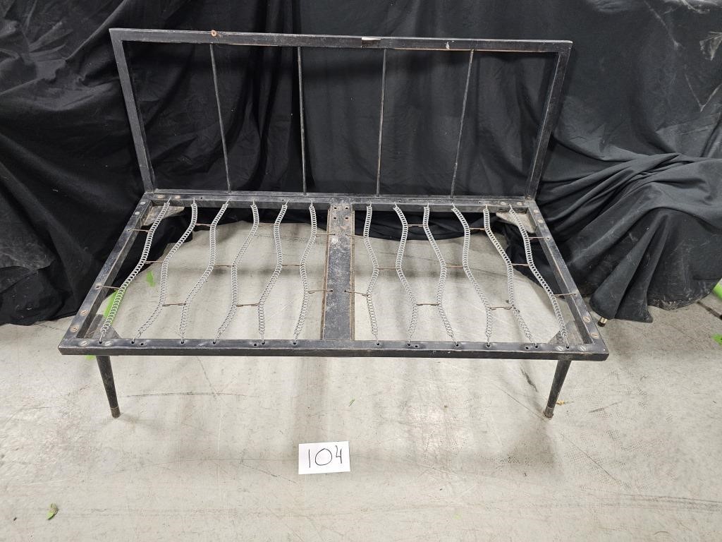 Vintage Metal Small Couch Frame - 47"x25"x28"