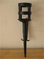 16" Cast Iron Candle Holder Sconce