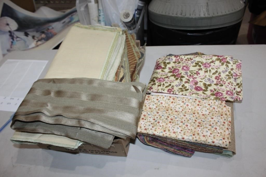 Large lot of fabric