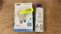 F.E. A19 Smart Bulbs & " 1 " Fridge Filter