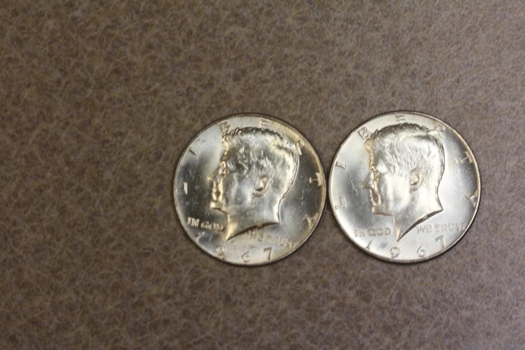 Lot of 2 Kennedy half dollars