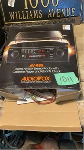 AM/FM stereo cassette player for car