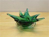 Vintage Chalet art glass bowl. Made in Canada.