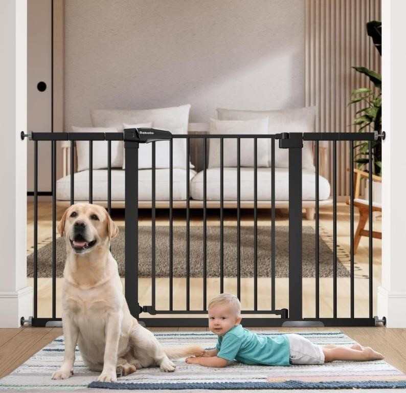 BABELIO Extra Wide Baby Gate, 29-55" Auto Close