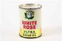 WHITE ROSE ULTRA MOTOR OIL 4 OZ CAN BANK