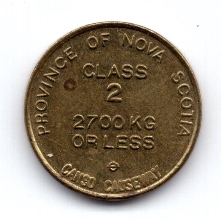 Nova Scotia Canso Causeway Token