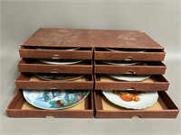 Boxed Set of Hand Painted China Plates