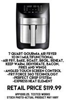 7 Quart Gourmia Air Fryer