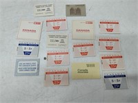 canada mint never hinged stamp booklets