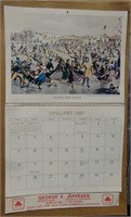 1987 George Jeppsen Calendar Logan Utah
